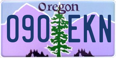 OR license plate 090EKN