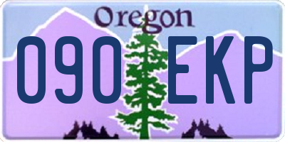 OR license plate 090EKP