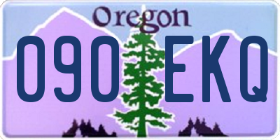 OR license plate 090EKQ