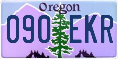 OR license plate 090EKR