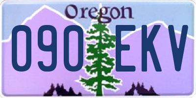 OR license plate 090EKV