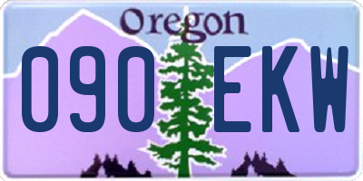 OR license plate 090EKW