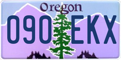 OR license plate 090EKX