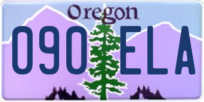 OR license plate 090ELA