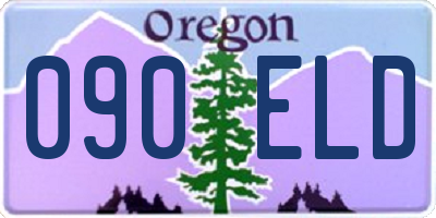 OR license plate 090ELD