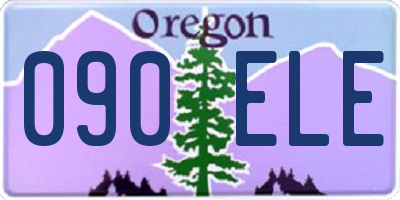 OR license plate 090ELE