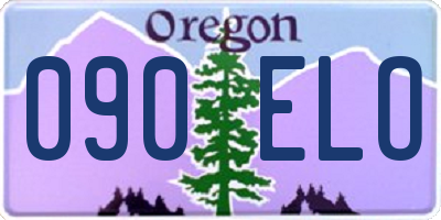 OR license plate 090ELO