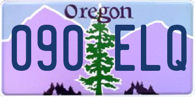 OR license plate 090ELQ