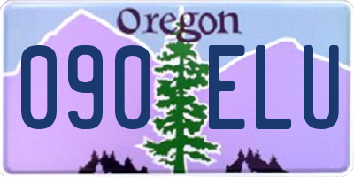 OR license plate 090ELU