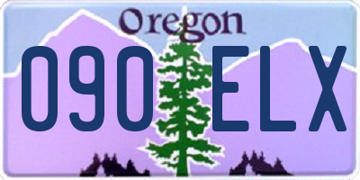 OR license plate 090ELX