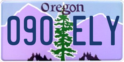 OR license plate 090ELY