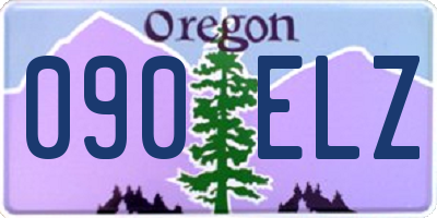 OR license plate 090ELZ