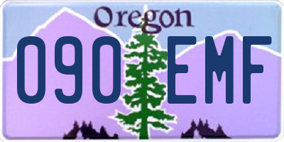 OR license plate 090EMF