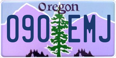 OR license plate 090EMJ