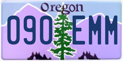 OR license plate 090EMM