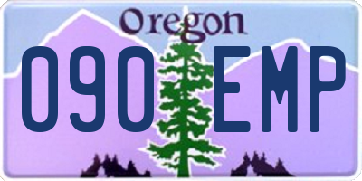 OR license plate 090EMP