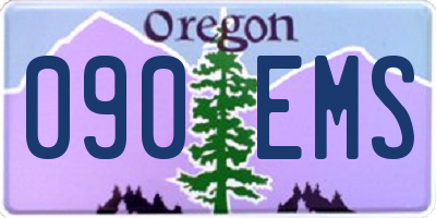 OR license plate 090EMS