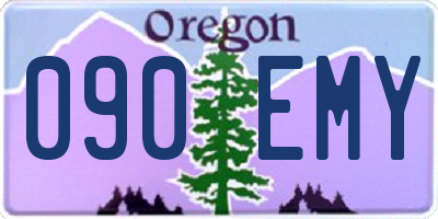 OR license plate 090EMY