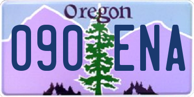 OR license plate 090ENA