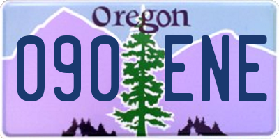 OR license plate 090ENE