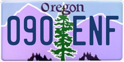 OR license plate 090ENF