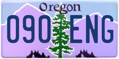 OR license plate 090ENG