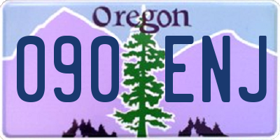 OR license plate 090ENJ