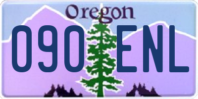 OR license plate 090ENL