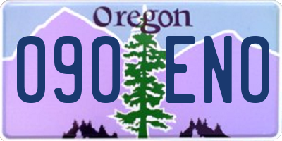 OR license plate 090ENO