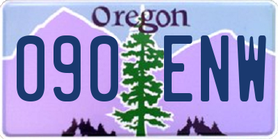 OR license plate 090ENW