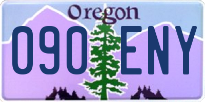 OR license plate 090ENY