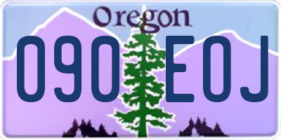 OR license plate 090EOJ