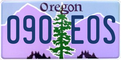 OR license plate 090EOS