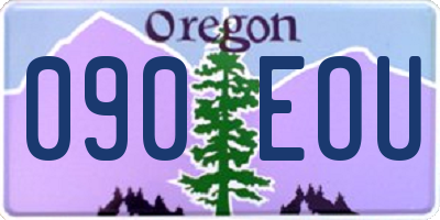 OR license plate 090EOU