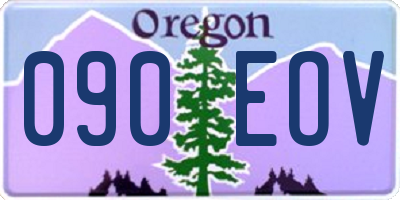 OR license plate 090EOV