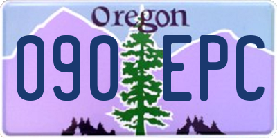OR license plate 090EPC