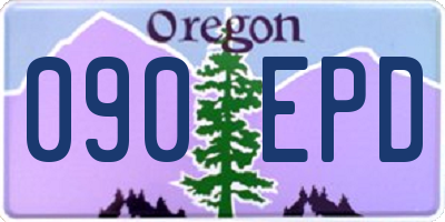 OR license plate 090EPD