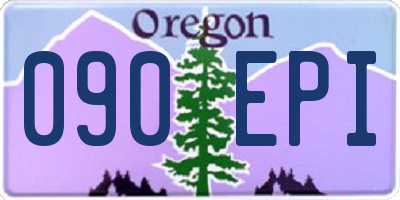 OR license plate 090EPI