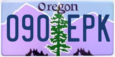 OR license plate 090EPK