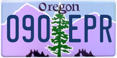 OR license plate 090EPR