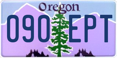 OR license plate 090EPT
