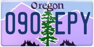 OR license plate 090EPY