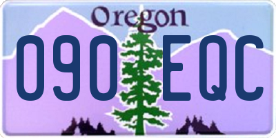 OR license plate 090EQC