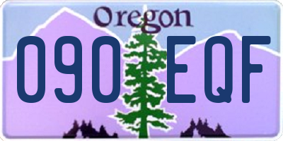 OR license plate 090EQF