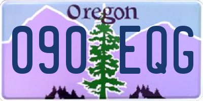 OR license plate 090EQG