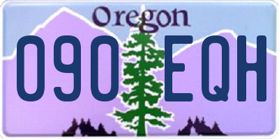 OR license plate 090EQH