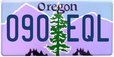 OR license plate 090EQL