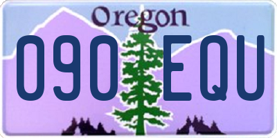 OR license plate 090EQU
