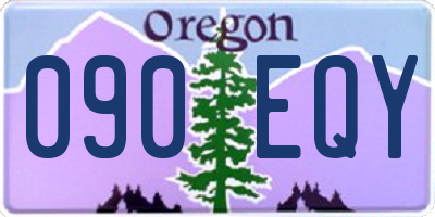 OR license plate 090EQY