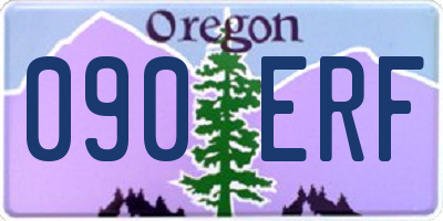 OR license plate 090ERF